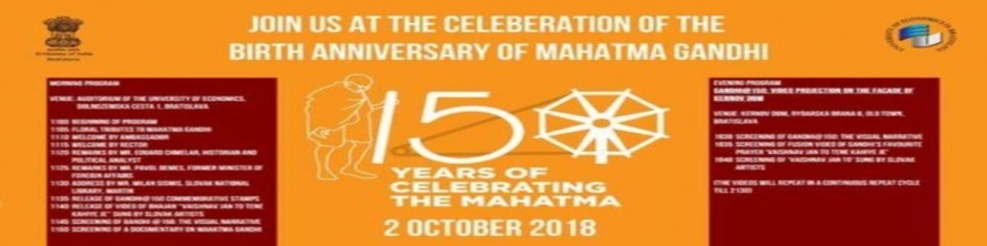 150. výročie narodenia Mahátma Gándhiho